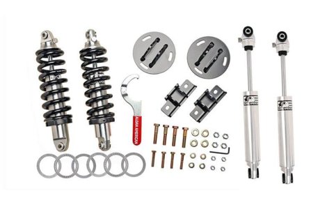 Aldan American Road Comp Suspension Packages 300346 Coilover Kits, Coilover Conversion, Front and Rear, Twin-tube, Black Springs, 750 lbs./in. Rate, Regular Cab Trucks Only, Chevy, GMC, Kit