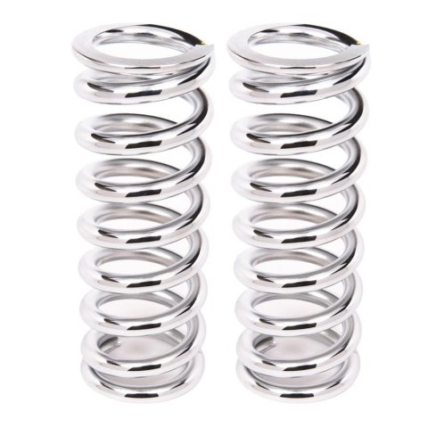 Aldan American 10 Inch Coil Spring 10-120CH2 Coilover Spring, 120 lbs./in., 10.00 in. Length, 2.500 in. I.D., Polish Chrome Plated, Steel, Pair