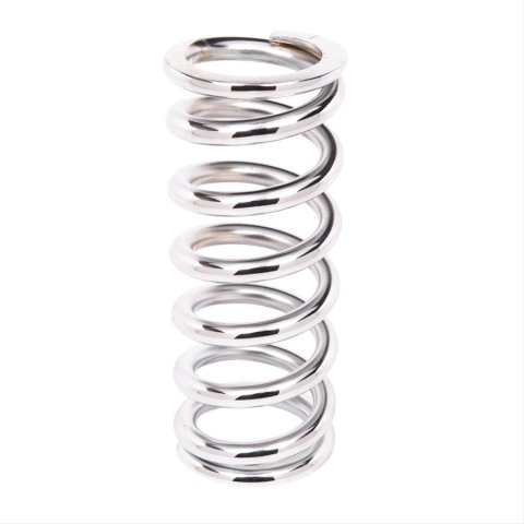 Aldan American 9 Inch Coil Spring 9-500CH Coilover Springs, 500 lbs./in. Rate, 2.50 in. I.D., 9.00 in. Length, Chrome, Each
