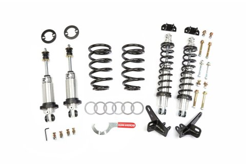 Aldan American Road Comp Coilover Kits 300337 Kits, Comp, Front and Rear, Adjustable Valving, Twin-tube Shocks, Black Springs, Buick, Chevrolet, GMC, Oldsmobile, Pontiac, Kit