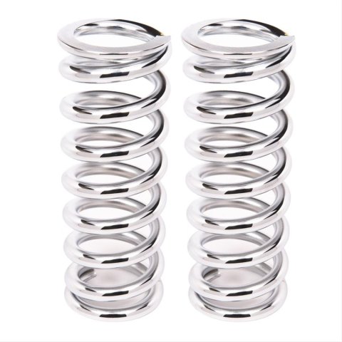 Aldan American 10 Inch Coil Spring 10-200CH2 Coilover Spring, 200 lbs./in., 10.00 in. Length, 2.500 in. I.D., Polish Chrome Plated, Steel, Pair