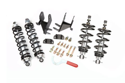 Aldan American RCX Series Coilover Kits 300237 Kit, Front and Rear, Double Adjustable Shocks, Small Block, 450 lb. Front/140 lb. Rear Springs, Kit