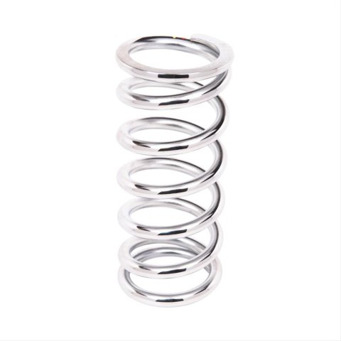 Aldan American 8 Inch Coil Spring 8-500CH Coilover Springs, 500 lbs./in. Rate, 2.50 in. I.D., 8.00 in. Length, Chrome, Each