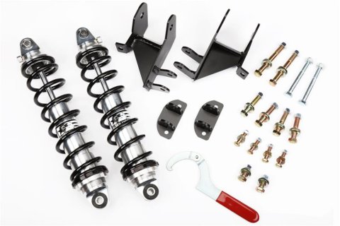 Aldan American Track Comp Coilover Kits ABRLD Kit, Rear, Twin-Tube, 0.5-0.3 in. Lowered, Aluminum, 120 lbs./in., Black, Buick, Chevrolet, Oldsmobile, Pontiac, Kit