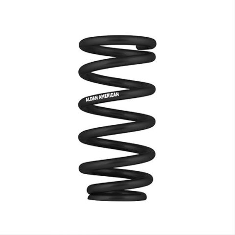 Aldan American 9.625 in. Coil Spring 10USA450 Coilover Spring, 450 lbs./in., Length, 3.500 Upper/2.500 Lower I.D., Black Powdercoated, Steel, Each