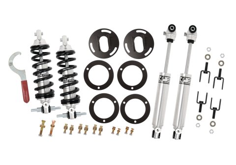 Aldan American Track Comp Suspension Packages 300300 Coilover Kits, Comp, Front, 0.0 - 2.0 in. Lowered Front, Rear Shocks, Double Adjustable, 550 lb./in. Spring Rate, Ford, Mercury, Big Block, Kit