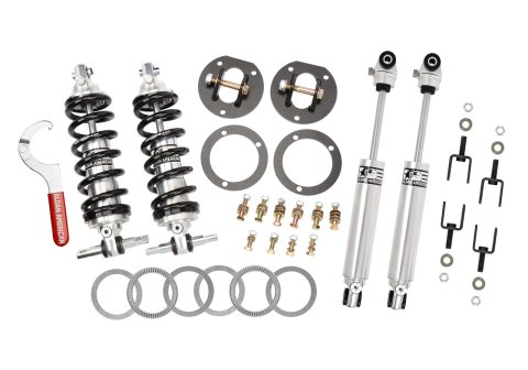 Aldan American Track Comp Suspension Packages 300298 Coilover Kits, Comp, Front, 0.0 - 2.0 in. Lowered Front, Rear Shocks, Double Adjustable, 550 lb./in. Spring Rate, Ford, Mercury, Big Block, Kit