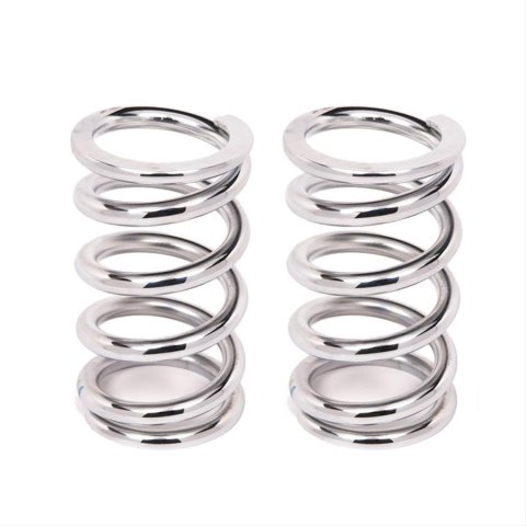 Aldan American 6 Inch Coil Spring 6-650CH2 Coilover Springs, 650 lbs./in. Rate, 2.50 in. I.D., 6.00 in. Length, Chrome, Pair