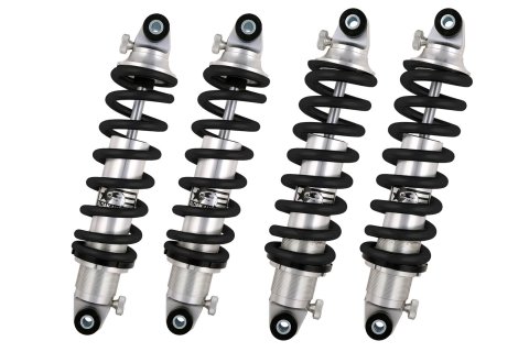 Aldan American Track Comp Coilover Kits for 1971-1989 PANTERA - PNSB4D Kit, Front And Rear, 400 lbs./in. Front, 700 lbs./in. Rear, Sliver Anodized/Black, Kit