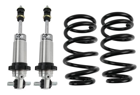 Aldan American Road Comp Coilover Kits AGFMS Kit, Front, Single Adjustable, 450 lbs./in. Spring Rate, Natural/Black Powdercoated, Pair