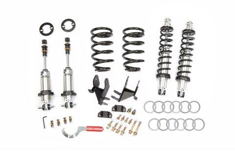 Aldan American Track Comp Coilover Kits 300379 Kit, Comp, Double Adjustable, 1-2 in. Raised, Front/Rear, Twin-Tube, Aluminum, 550 lbs./in. Front, 160 lbs./in. Rear, Big Block, Kit