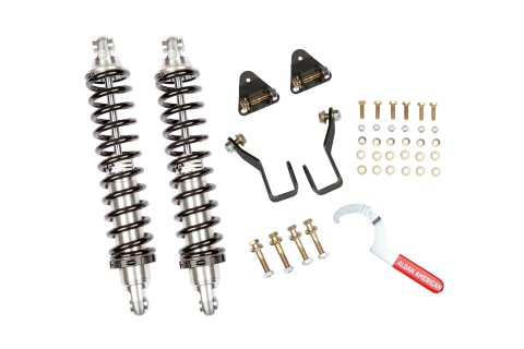 Aldan American Road Comp Coilover Conversion Kits 300386 Kit, Comp, Rear, Adjustable Valving, Black Springs, 200 lbs./in. Rate, Chevy, Sold as a Set