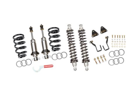 Aldan American Road Comp Coilover Conversion Kits 300394 Kit, Comp, Front and Rear, Adjustable Valving, Black Springs, 700 lbs./in. Rate Front, 200 lbs./in. Rate Rear GM, Sold as a Set