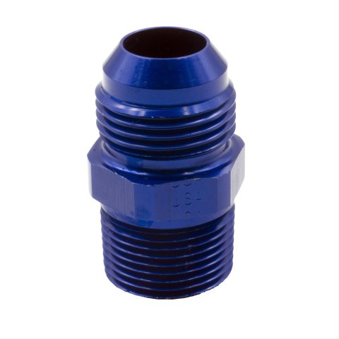 Dedenbear Fittings and Adapters WPF1 ADAPTER, 12 AN TO 3/4" NPT, BLUE ALUMINUM