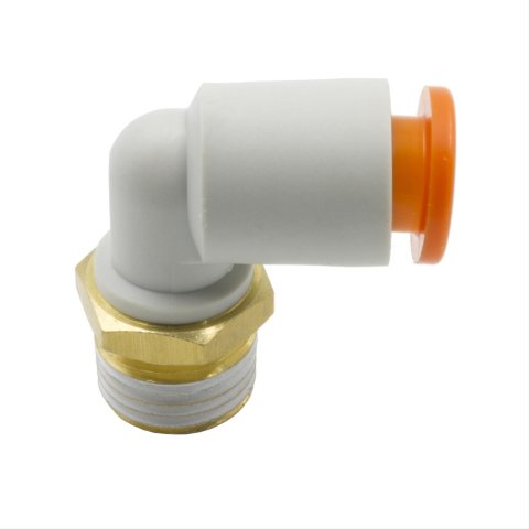 Dedenbear Quick-Connect Fittings ALMRA Fitting CO2 1/4" OD Quick Disconnect To 1/8" National Pipe Thread Right Angle