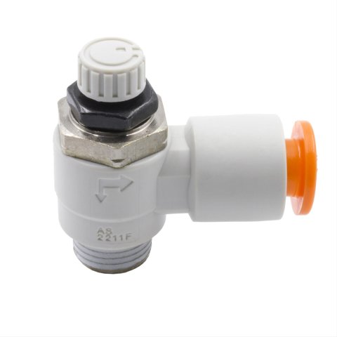 Dedenbear Quick Disconnect Fittings NVRA Needle Valve Adjuster Right Angle, Meter In, 1/4"