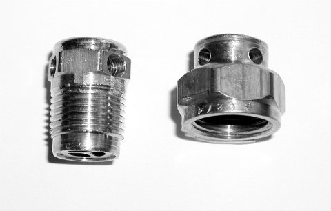 Dedenbear CO2 Bottle Replacement Safety Burst Discs ABVSM Disc, Replacement, Brass, Natural, Male Threads, Each