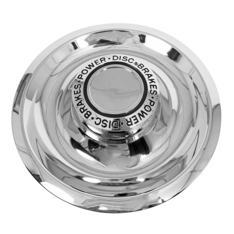 Vision Wheel Center Caps JC5001V Cap, Power Disc Style, Snap-on, Steel/Plastic, Chrome, Rallye Series, Each