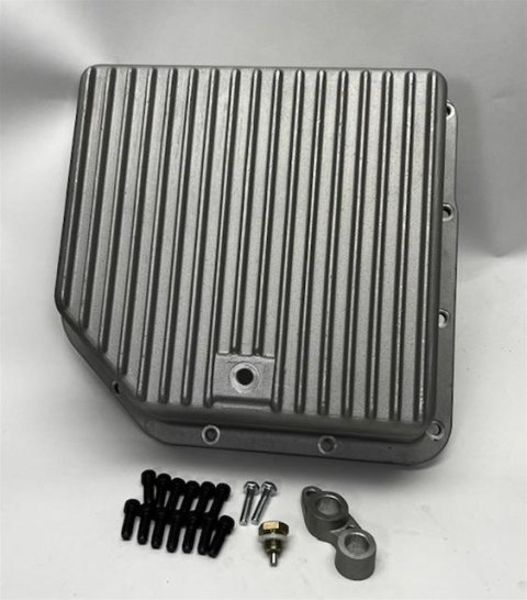 Transmission Specialties Automatic Pans 3510 T-350 DEEP ALUMINUM PAN-WITH SPACER AND BOLTS
