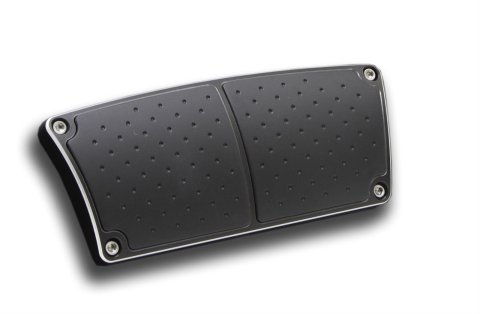 Clayton Machine Anodized Billet Aluminum Pedal Pads BPA-206-B Pad, Brake Position, Rectangle, Aluminum, Black Anodized, 3.00 in. x 7.00 in., Automatic, Each