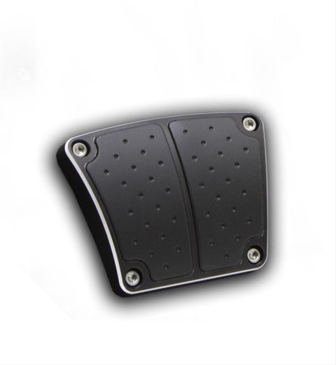 Clayton Machine Anodized Billet Aluminum Pedal Pads BPM-206-B Pad, Brake or Clutch Position, Rectangle, Aluminum, Black Anodized, 3.00 in. x 3.75 in., Manual, Each