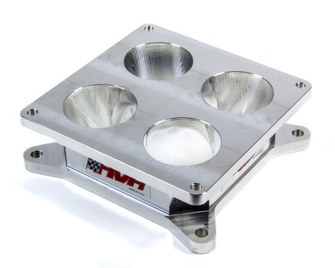 HVH Super Sucker Carburetor Adapters SS4500/4150-2AL Adapter, Sucker, 2.00 in. Height, Aluminum, Polished, Dominator Carb Flange, Square Bore 4-barrel Manifold Flange, Each