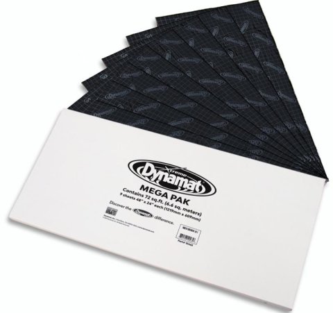 Dynamat Xtreme Sound Deadening Liners 10465 Deadener, Xtreme, Self Adhesive, 24 in. Length, 48 in. Width, .067 in. Thick, Set Of Nine