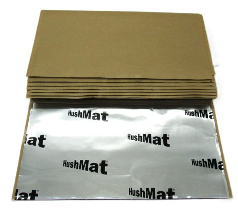 HushMat Super Bulk Kits 10801 HushMat, Kit, Sound Deadening/Insulation, Easiest To Install, 1.5 mm thick, Silver, Self-Adhesive, 36 sq ft, 18in x 32in, Set of 9