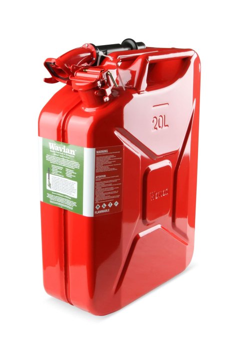 5.3 Gallons Anvil Off-Road Jerry Can 3009AOR Can, Gallons/20 Liters, Gas, Diesel, Kerosene, Steel, Red, Each