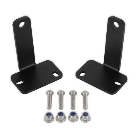Anvil Off-Road Light Mount Brackets 628-32AOR Brackets, Front Bumper Bracket Location, Steel, Black, Ford, Pair