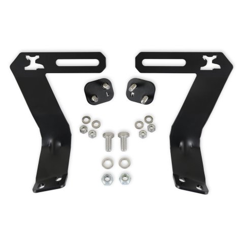 Anvil Off-Road Light Mount Brackets 628-25AOR Mounting Brackets, Steel, Black Powdercoated, Rear Bumper, Ford, Pair
