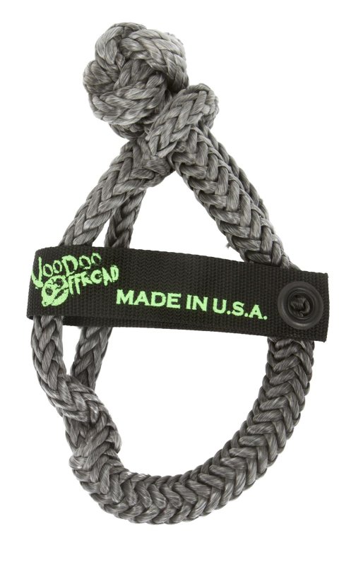 Voodoo Offroad Soft Shackles 1500004 Tow Shackle, Voodoo, Shackle, Nylon, 3/8 in. Diameter, 25,000 lbs. Rating, Black, Each