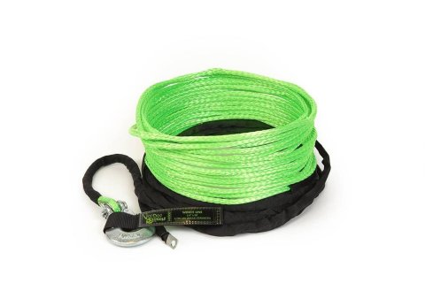 Voodoo Offroad Winch Lines 1400001A Line, Synthetic, 1/4 in. Diameter, 50 ft. Length, Green, 9,700 lbs. Capacity, Each
