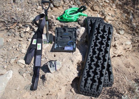 Voodoo Offroad Road Recovery Kits P000044 Off-Road Kit, Traction Board, Shovel, Tire Repair, Fire Starter, Rope, Tree Saver, Kit