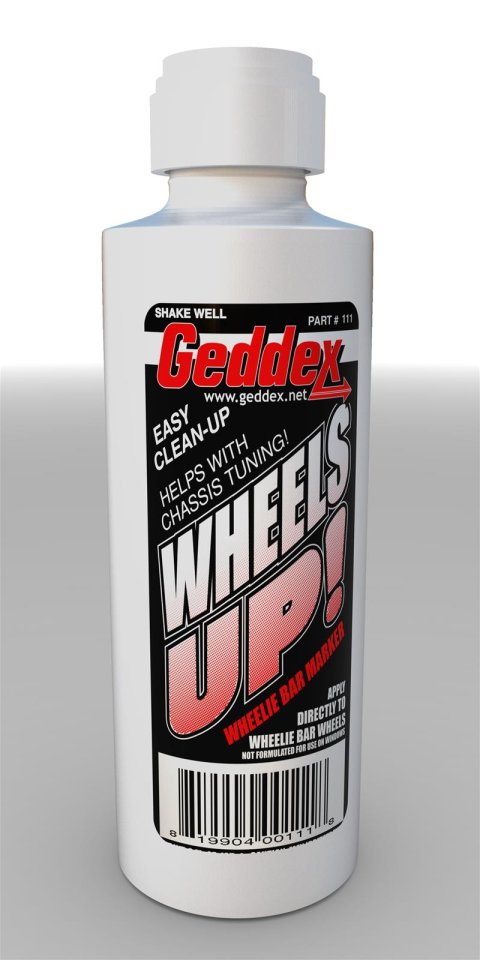 Geddex Wheels Up! Wheelie Bar Markers 111 Marker, Chassis Tuning Formula, White, Each