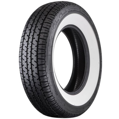 Coker Classic Star Series Whitewall Tires 205/75-15 Tire, Series, 205/75-15, Radial, 2.500 in. Wide Whitewall, Each