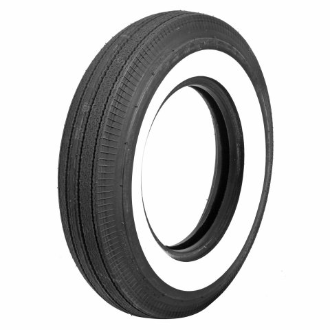 Coker Classic Bias-Ply Tires 6.70x15 Tire, Classic, 670-15, Bias-Ply, 2.75 in. Whitewall, Each