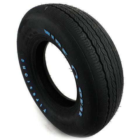 Coker Firestone Wide Oval Tires F70-15 Tire, Radial, F70-15, Raised White Letters, Each