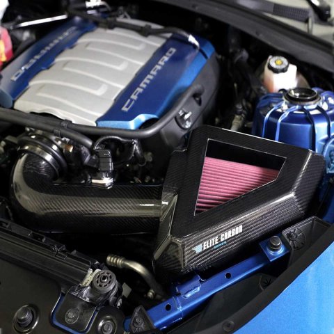 Cold Air Inductions Elite Carbon Series Intake Kits 501-5001 Intake, Intake, Red Filter, Fiber Tube, Chevy, Kit