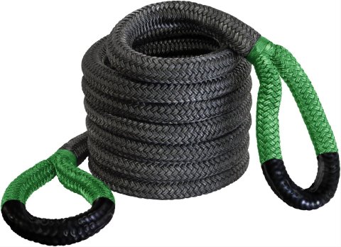Bubba Rope Jumbo Ropes 176730GRG Tow Rope, Bubba, 1 1/2 in. diameter, 30 ft. Length, 74,000 lbs. Breaking Strength, Green Eyes, Nylon, Each