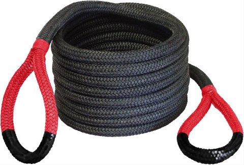 Bubba Rope Ropes 176680RDG Tow Rope, Recovery, 7/8 in. diameter, 30 ft. Length, 28,600 lbs. Breaking Strength, Red Eyes, Nylon, Each