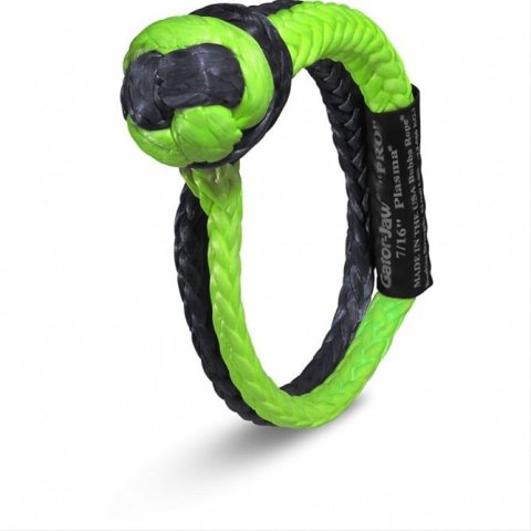 Bubba Rope Gator-Jaw Pro Synthetic Shackles 176745PROGB Tow Shackles, Shackles, Soft Shackle Type, Plasma Rope, Green/Black, 52,300 lbs. Rating, Each