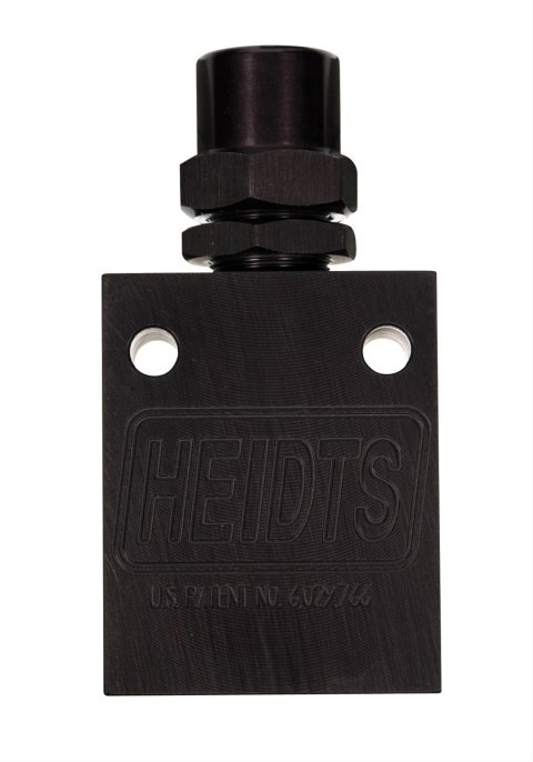 Heidts Adjustable Power Steering Valves PS-101 Pressure Control Valves, Adjustable, Aluminum, Black Anodized, Two 3/8 in. NPT Female Threads, Two 1/4 in. NPT Female Threads, Each