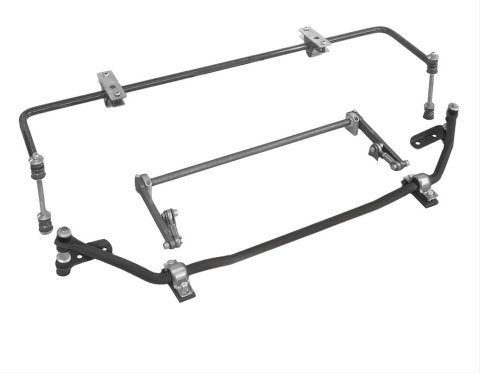 Heidts Stabilizer Bars for 1947-1954 TRUCK - SB-054 Sway Bars, Front, Solid, 0.875 in. Diameter, Steel, Black, Fits Vehicles with Street Rod Mustang II Front-ends Only, Chevrolet, Kit