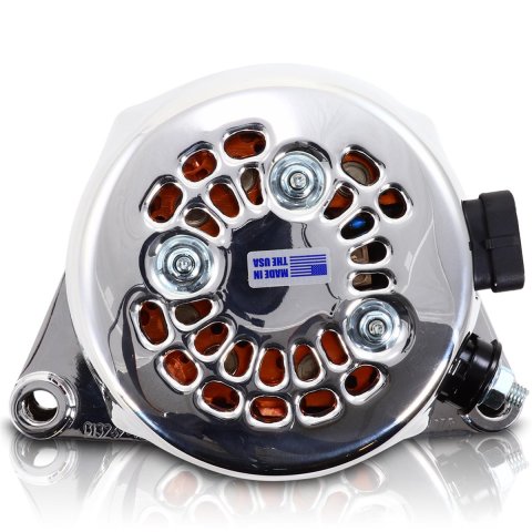MechMan S Series Billet Racing Alternators for 2005-2007 CORVETTE - B13969170P 170 AMP Alternator For C6 Corvette Polished Finish