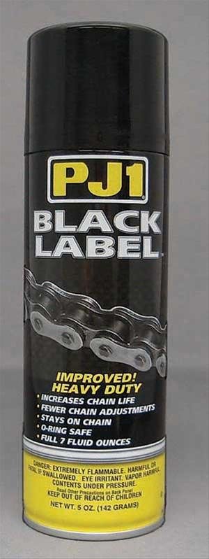 PJ-1 Black Label Chain Lube 1-06A Lube, Label, Synthetic, Aerosol, 6 oz., Each