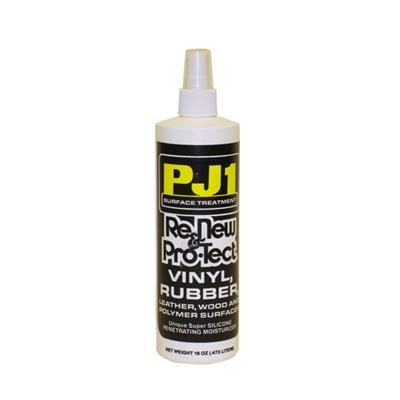 PJ-1 Renew and Protect 23-16 Protectant, Protect, 16 oz., Used on Leather, Plastic, Rubber, Vinyl, Each
