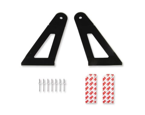 Bright Earth Light Bar Mounting Brackets JPBRKT3-BEL Brackets, Bar, Roof Mount, 50 in. Curved Bar, Steel, Black, Jeep, Pair