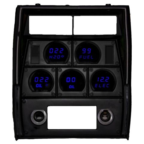 Intellitronix 1978-1982 Corvette Digital Direct-Fit Gauge Clusters for CORVETTE - DP2002B Panel, Digital, Blue, Fuel Level, Oil Pressure, Tachometer, Speedometer, Volts, Water Temperature, Chevy, Kit