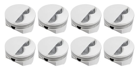 D.S.S. E Series Forged Pistons 8715-4030 Pistons, E-Series, Forged, Flat, 4.030 in. Bore, Chevy, Set of 8